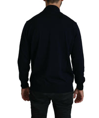 MILA SCHÖN Dark Blue Crewneck Pullover 100% Wool Sweater -   -  MILA SCHÖN.