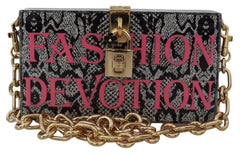 Dolce & Gabbana Gray Fashion Devotion Clutch Plexi SICILY BOX Purse -   -  Dolce & Gabbana.