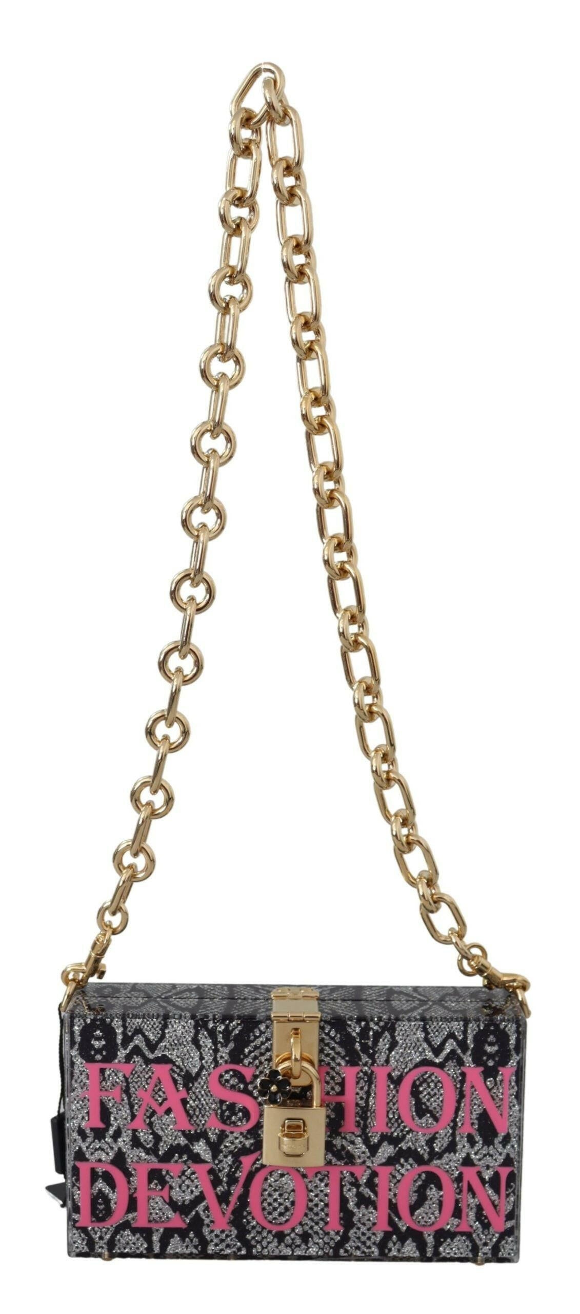 Dolce & Gabbana Gray Fashion Devotion Clutch Plexi SICILY BOX Purse -   -  Dolce & Gabbana. Dolce & Gabbana Gray Fashion Devotion Clutch Plexi SICILY BOX Purse -   -  Dolce & Gabbana.