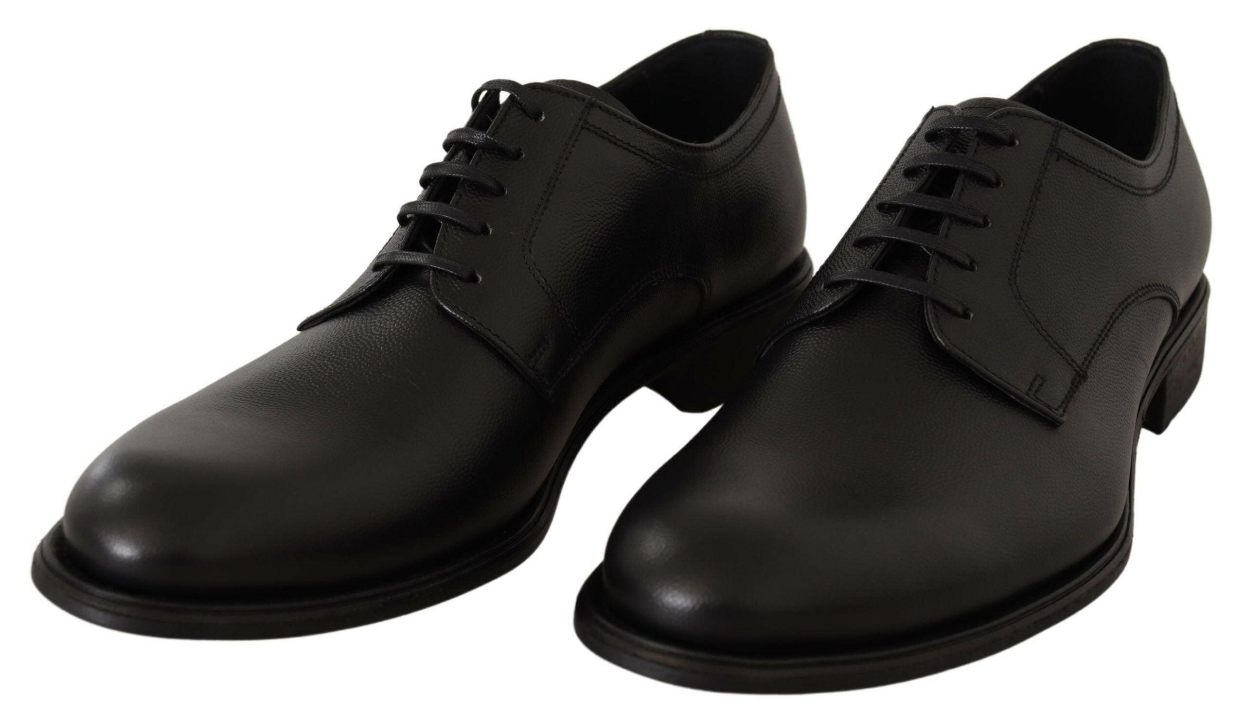 Dolce & Gabbana Black Leather Lace Up Mens Formal Derby Shoes -   -  Dolce & Gabbana. Dolce & Gabbana Black Leather Lace Up Mens Formal Derby Shoes -   -  Dolce & Gabbana.