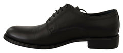 Dolce & Gabbana Black Leather Lace Up Mens Formal Derby Shoes -   -  Dolce & Gabbana.