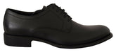 Dolce & Gabbana Black Leather Lace Up Mens Formal Derby Shoes -   -  Dolce & Gabbana.