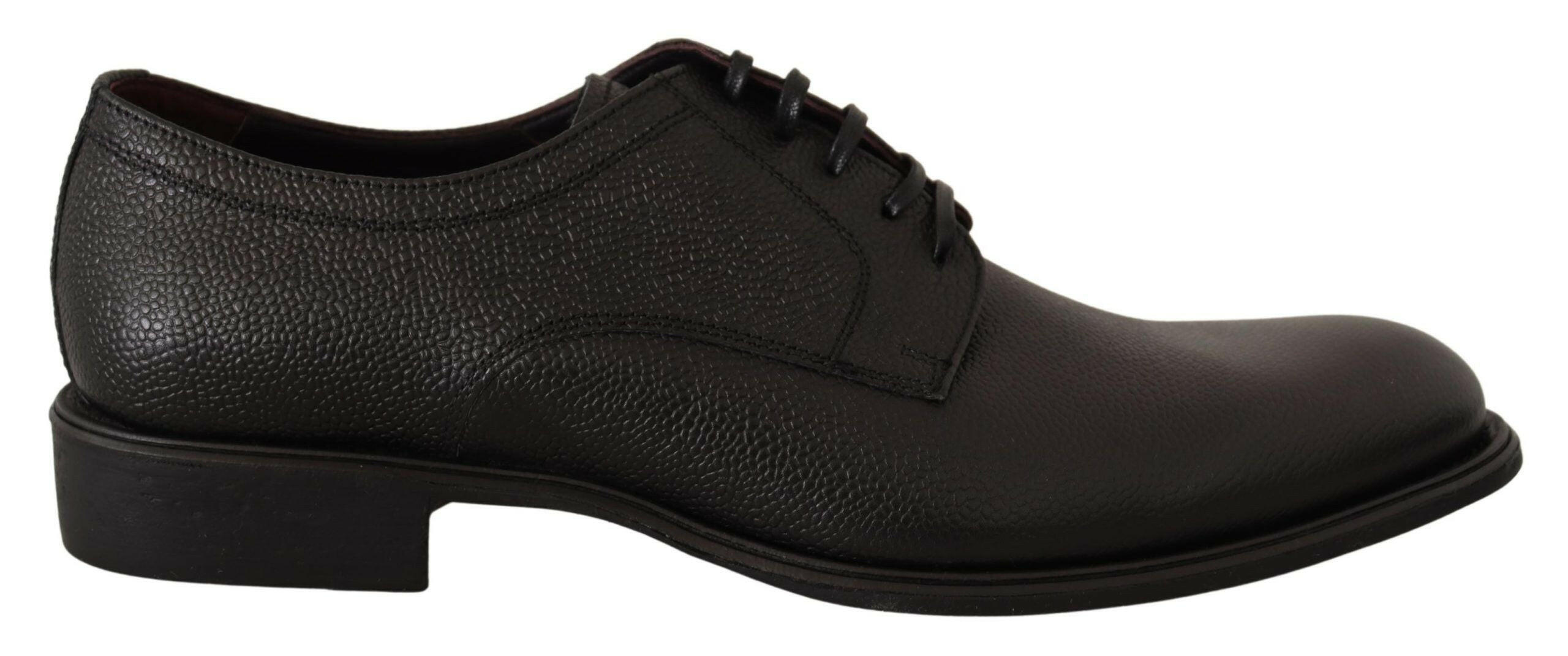Dolce & Gabbana Black Leather Lace Up Mens Formal Derby Shoes -   -  Dolce & Gabbana.