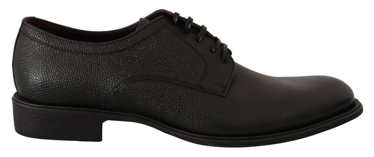 Dolce & Gabbana Black Leather Lace Up Mens Formal Derby Shoes -   -  Dolce & Gabbana.
