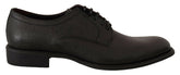 Dolce & Gabbana Black Leather Lace Up Mens Formal Derby Shoes -   -  Dolce & Gabbana.