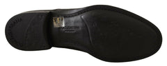 Dolce & Gabbana Black Leather Lace Up Mens Formal Derby Shoes -   -  Dolce & Gabbana.
