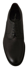 Dolce & Gabbana Black Leather Lace Up Mens Formal Derby Shoes -   -  Dolce & Gabbana.