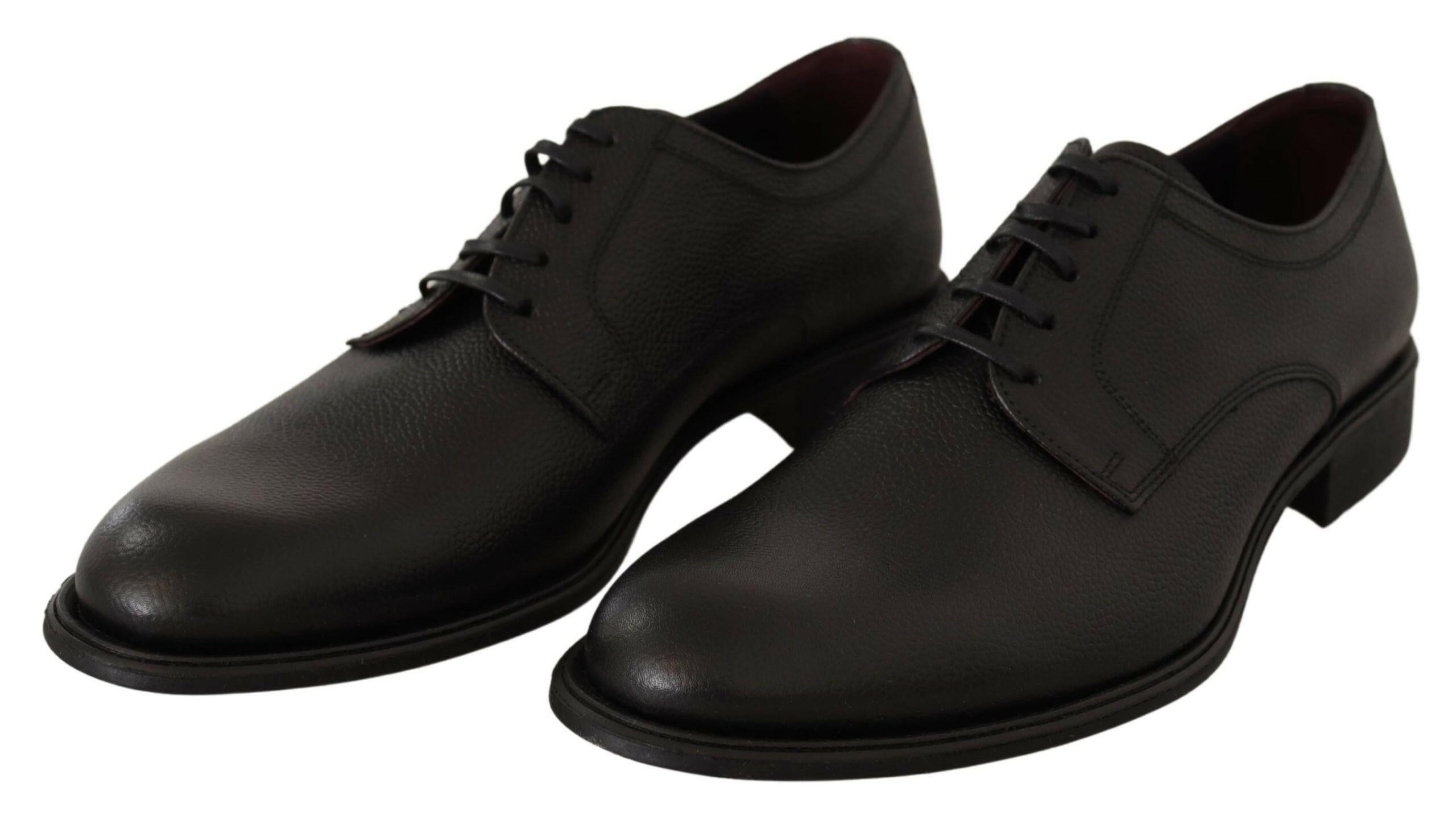 Dolce & Gabbana Black Leather Lace Up Mens Formal Derby Shoes -   -  Dolce & Gabbana. Dolce & Gabbana Black Leather Lace Up Mens Formal Derby Shoes -   -  Dolce & Gabbana.