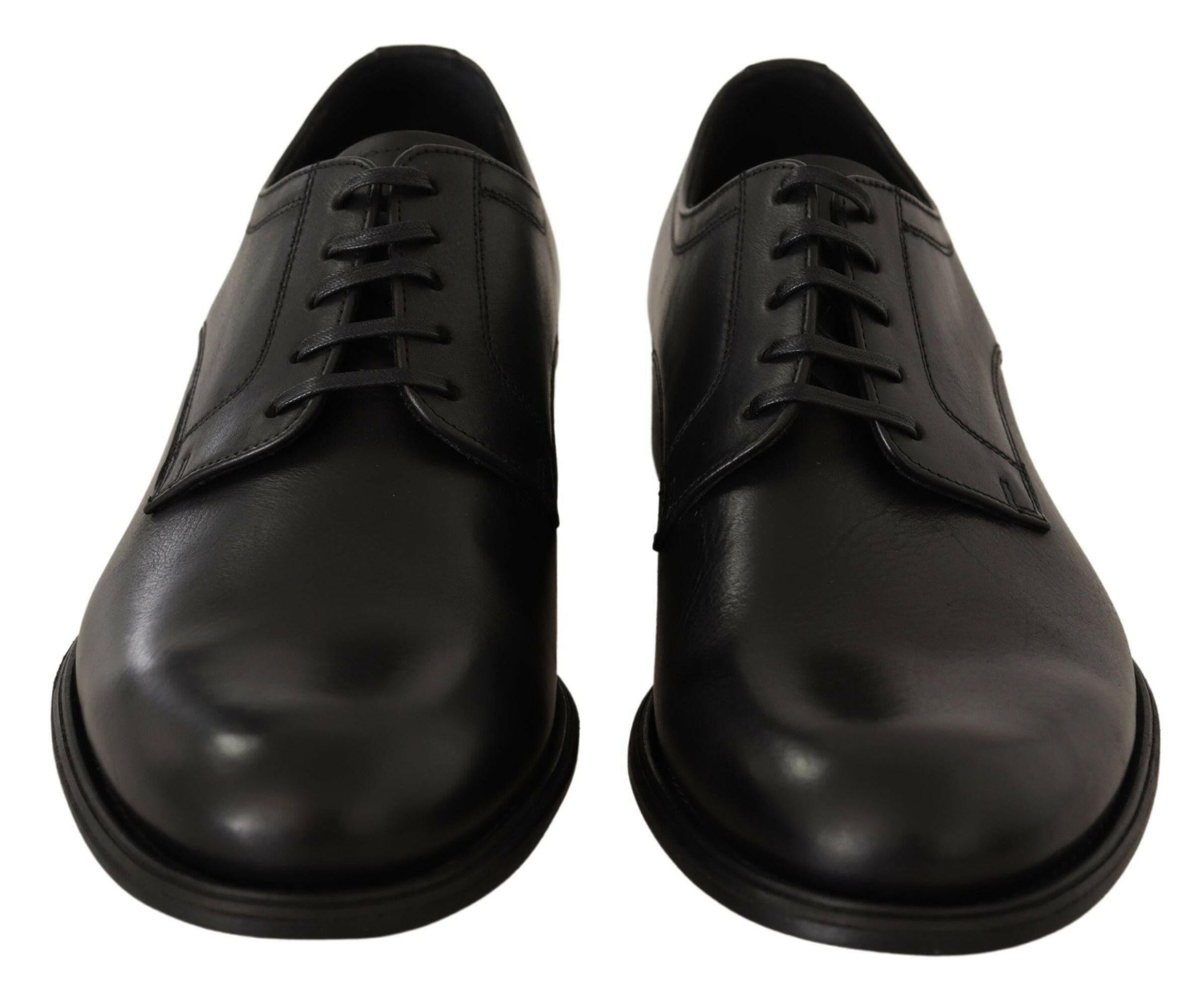 Dolce & Gabbana Black Leather Lace Up Mens Formal Derby Shoes -   -  Dolce & Gabbana. Dolce & Gabbana Black Leather Lace Up Mens Formal Derby Shoes -   -  Dolce & Gabbana.
