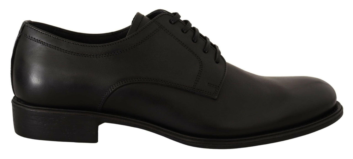 Dolce & Gabbana Black Leather Lace Up Mens Formal Derby Shoes -   -  Dolce & Gabbana.