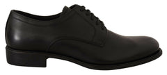 Dolce & Gabbana Black Leather Lace Up Mens Formal Derby Shoes -   -  Dolce & Gabbana.