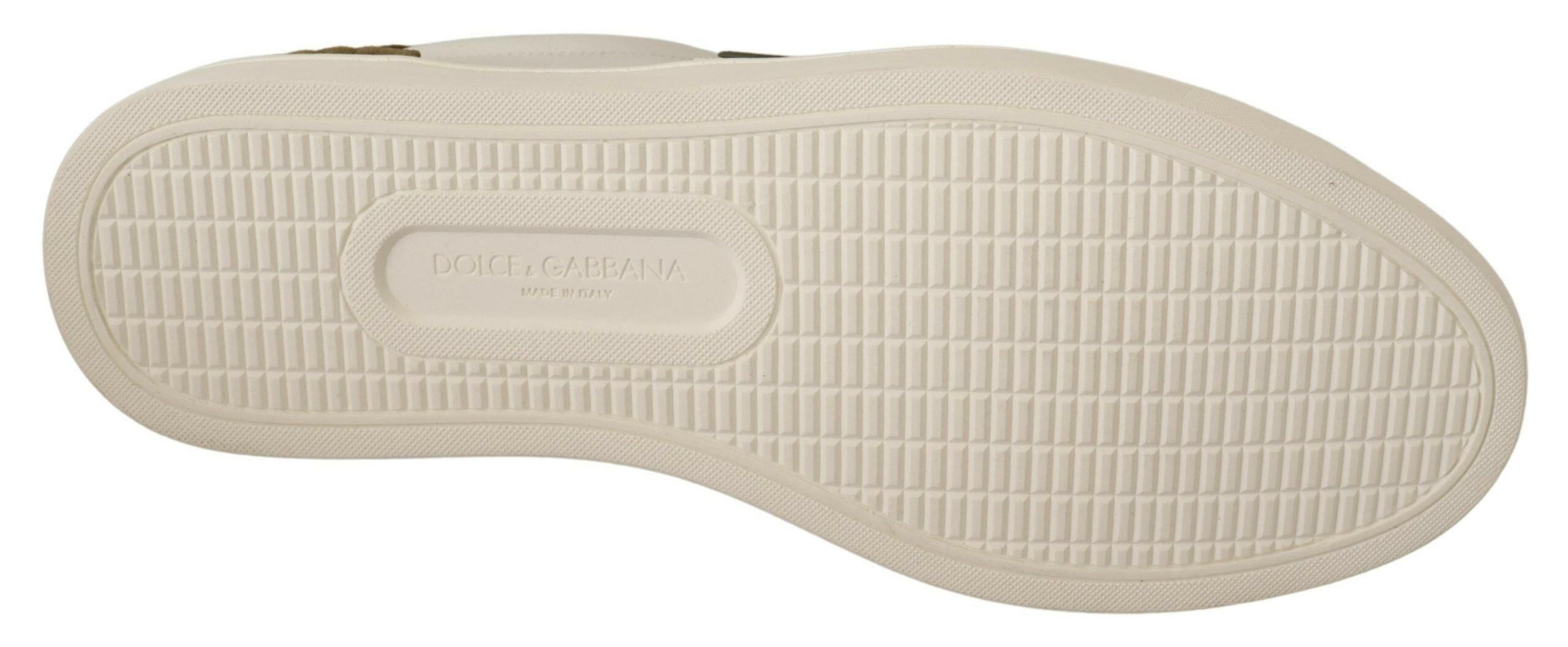 Dolce & Gabbana White Suede Leather Mens Low Tops Sneakers -   -  Dolce & Gabbana. Dolce & Gabbana White Suede Leather Mens Low Tops Sneakers -   -  Dolce & Gabbana.