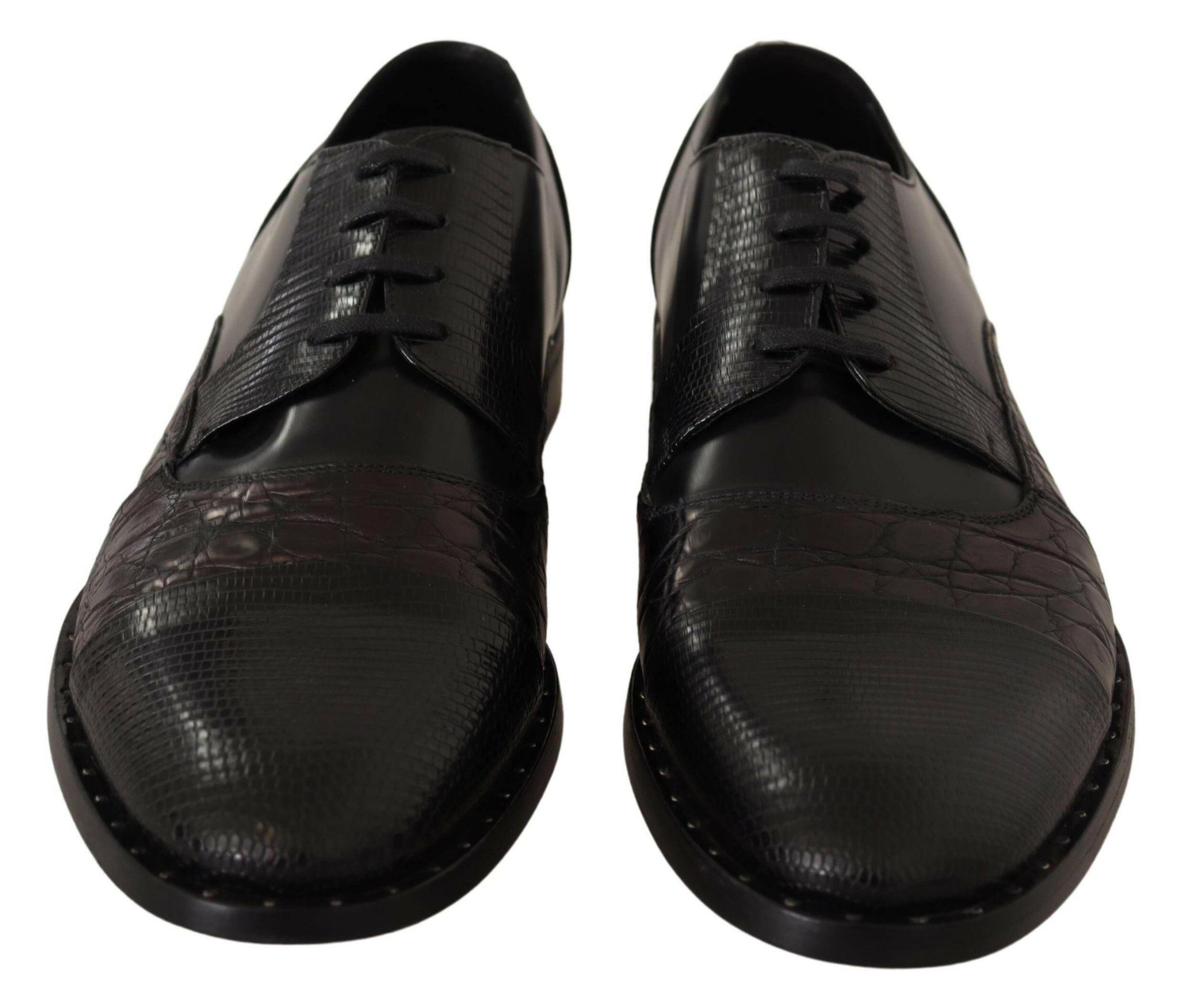 Dolce & Gabbana Black Leather Exotic Skins Formal Shoes -   -  Dolce & Gabbana. Dolce & Gabbana Black Leather Exotic Skins Formal Shoes -   -  Dolce & Gabbana.