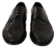 Dolce & Gabbana Black Leather Exotic Skins Formal Shoes -   -  Dolce & Gabbana.