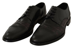 Dolce & Gabbana Black Leather Exotic Skins Formal Shoes -   -  Dolce & Gabbana.