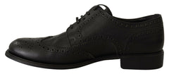Dolce & Gabbana Black Leather Oxford Wingtip Formal Dress Shoes -   -  Dolce & Gabbana.