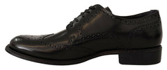 Dolce & Gabbana Black Leather Oxford Wingtip Formal Shoes -   -  Dolce & Gabbana.
