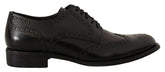 Dolce & Gabbana Black Leather Oxford Wingtip Formal Shoes -   -  Dolce & Gabbana.