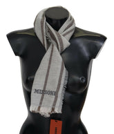 Missoni Multicolor Striped Wool Unisex Neck Wrap Scarf -   -  Missoni.