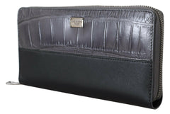 Dolce & Gabbana Black Zip Around Continental Clutch Leather Wallet -  Leather Wallet for Men -  Dolce & Gabbana.