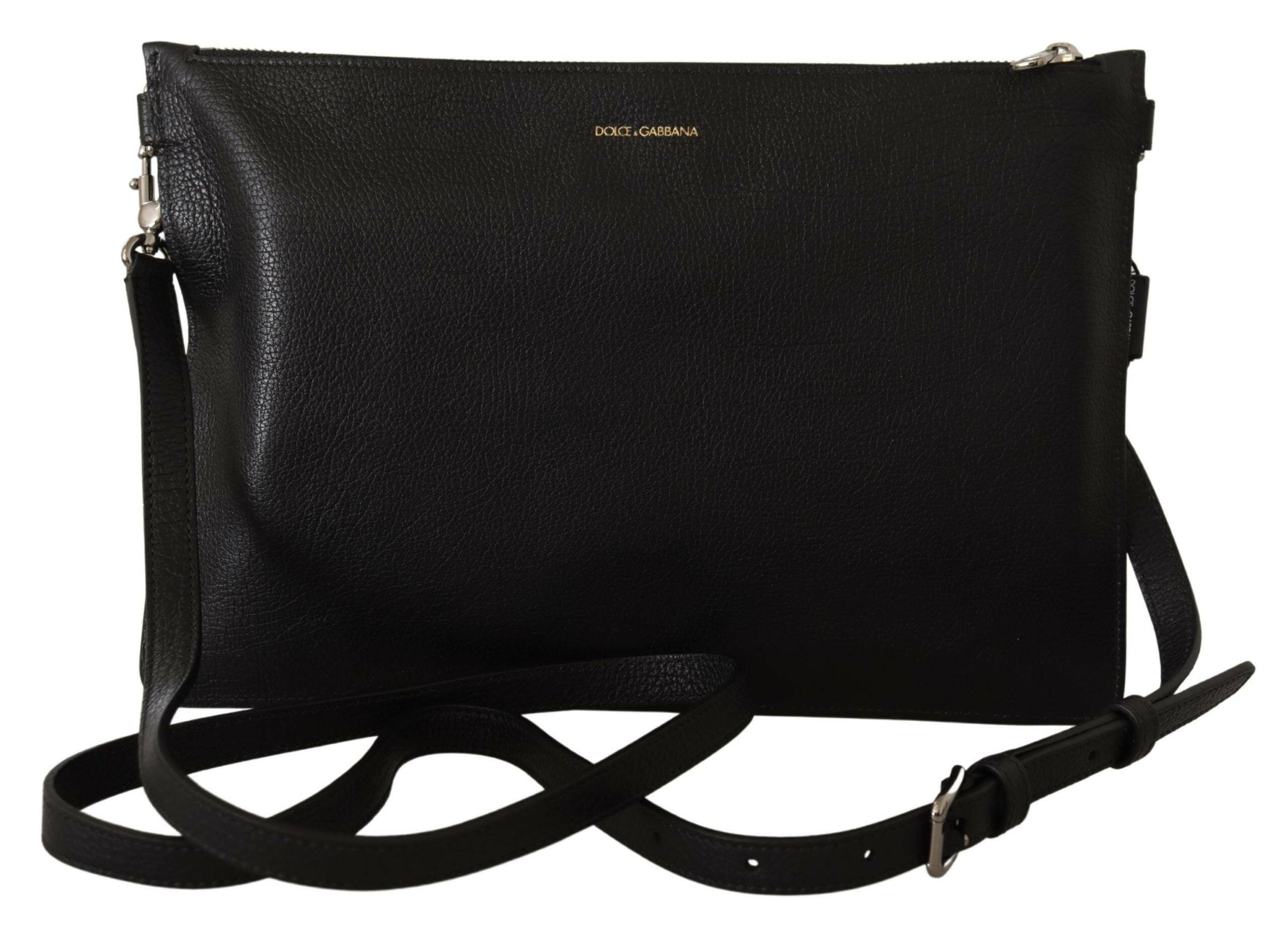 Dolce & Gabbana Black Exotic Leather Shoulder Sling Alta Sartoria Bag -  Shoulder Bag for Men -  Dolce & Gabbana. Dolce & Gabbana Black Exotic Leather Shoulder Sling Alta Sartoria Bag -  Shoulder Bag for Men -  Dolce & Gabbana.