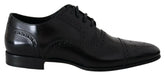Dolce & Gabbana Black Leather Men Derby Formal Loafers Shoes -   -  Dolce & Gabbana.