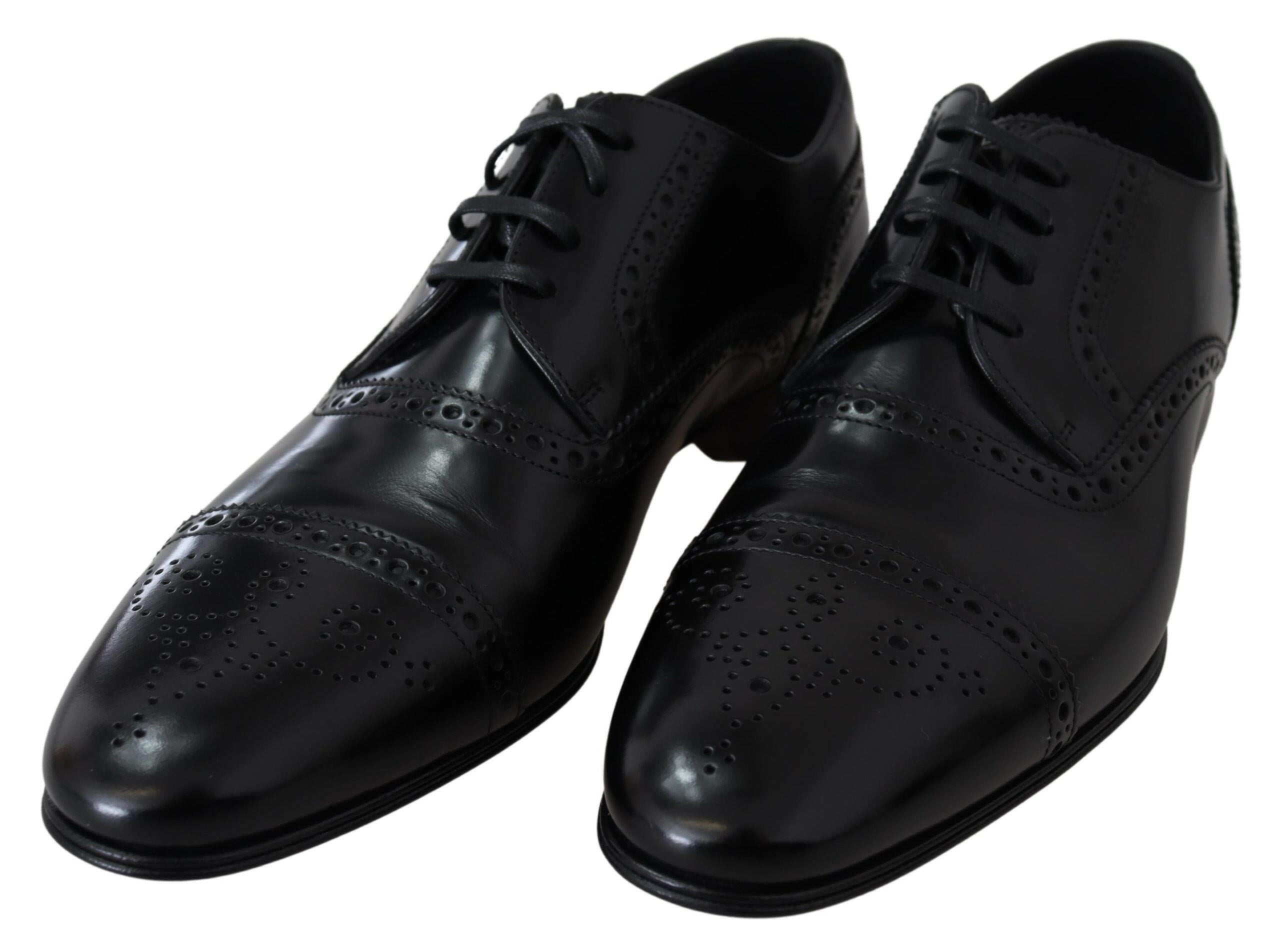 Dolce & Gabbana Black Leather Men Derby Formal Loafers Shoes -   -  Dolce & Gabbana. Dolce & Gabbana Black Leather Men Derby Formal Loafers Shoes -   -  Dolce & Gabbana.
