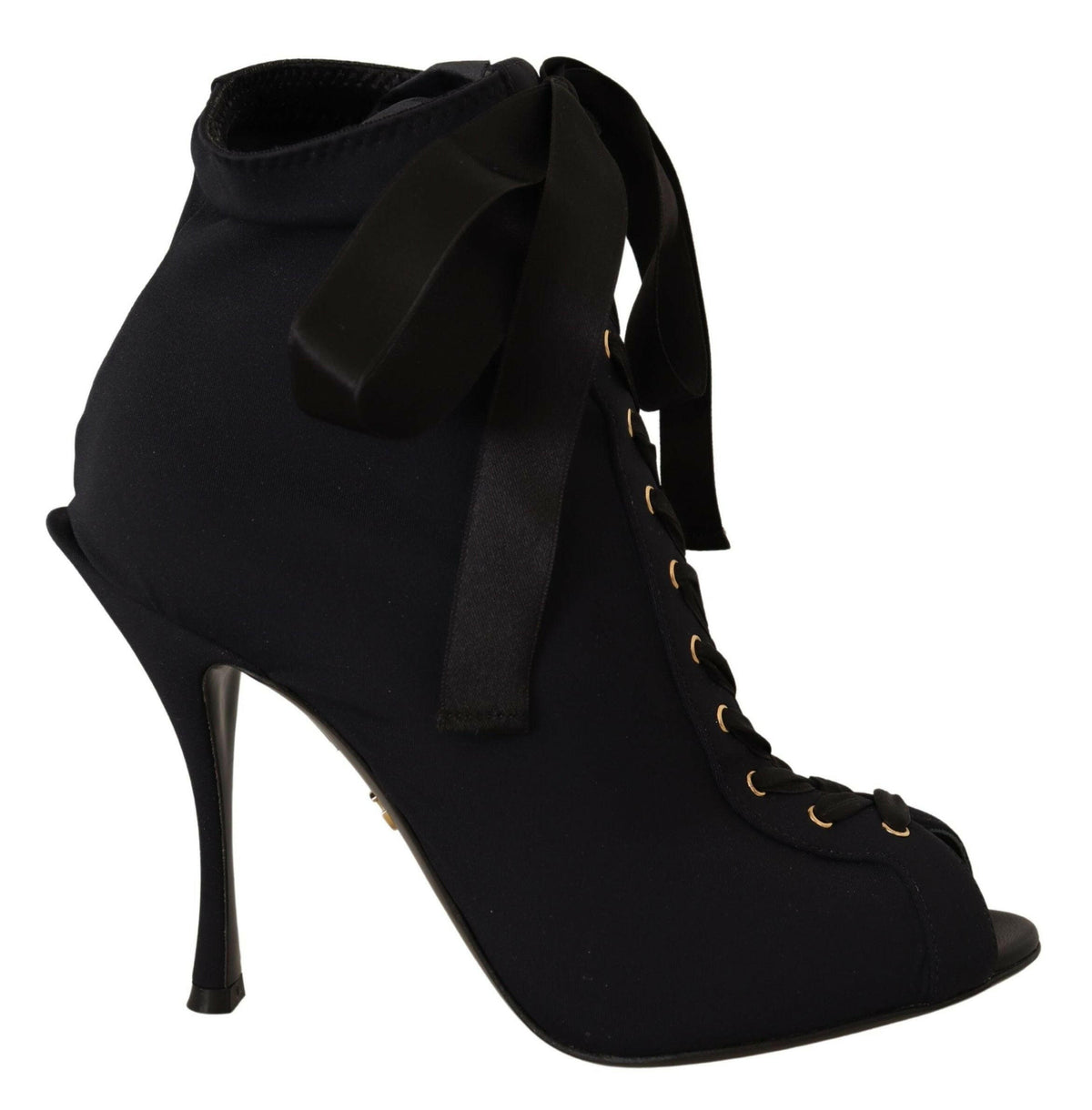 Dolce & Gabbana Black Stretch Short Ankle Boots Shoes -   -  Dolce & Gabbana.
