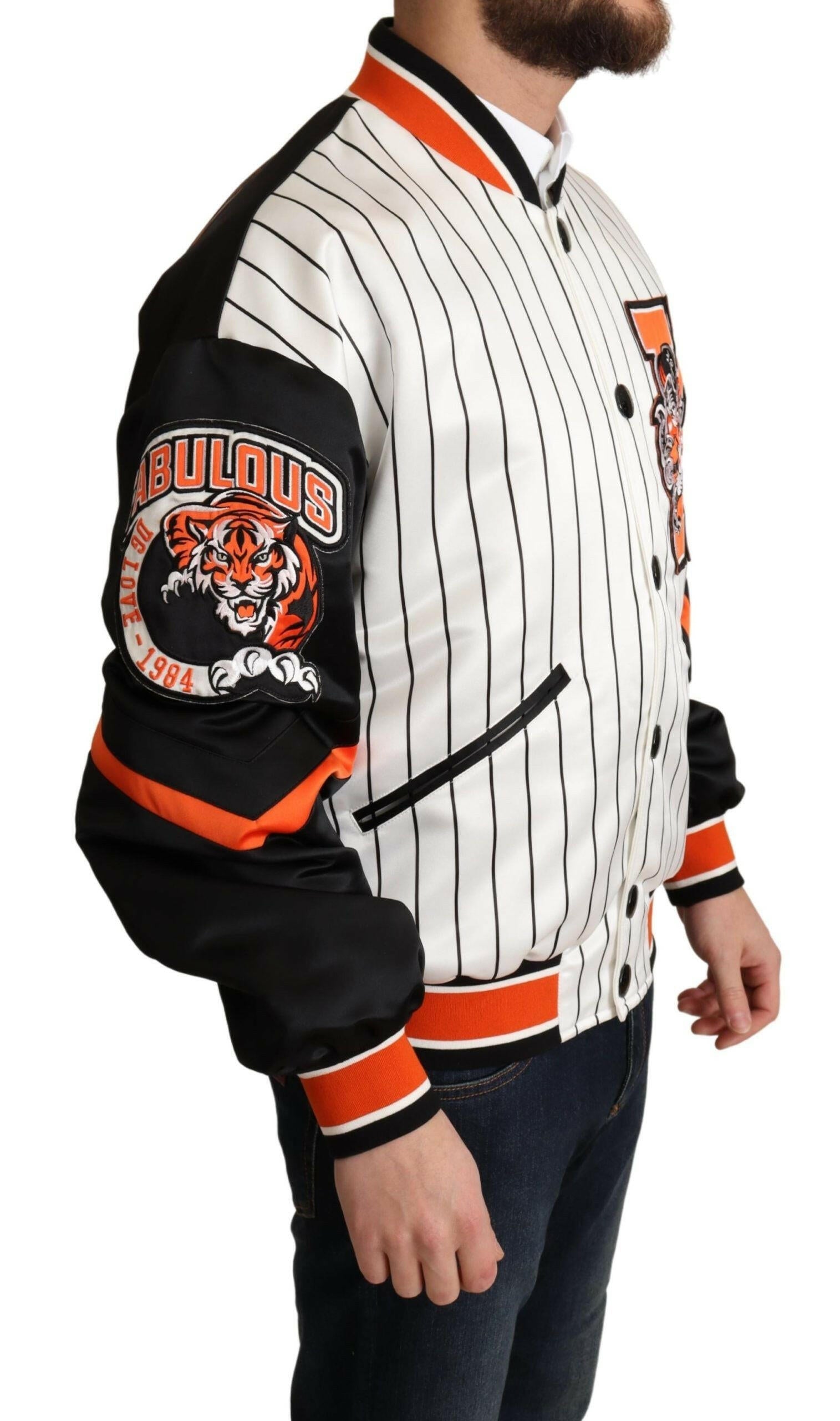 Dolce & Gabbana Multicolor Bomber King Logo #DGMILLENNIALS Jacket -   -  Dolce & Gabbana. Dolce & Gabbana Multicolor Bomber King Logo #DGMILLENNIALS Jacket -   -  Dolce & Gabbana.