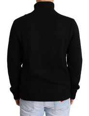 Dolce & Gabbana Black Cashmere Zipper Mens Sweater -   -  Dolce & Gabbana.