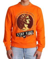 Dolce & Gabbana Orange King Ceasar Cotton Pullover Sweater -   -  Dolce & Gabbana.