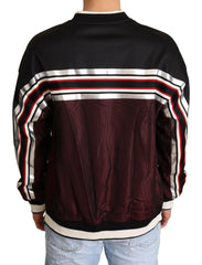 Dolce & Gabbana Black Red Mesh Sport Pullover Crewneck Sweater -   -  Dolce & Gabbana.
