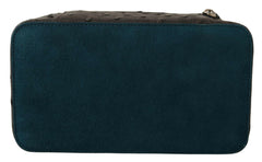Dolce & Gabbana Gray Skin Leather Vanity Case Toiletry Shaving Bag -  Leather Accessory for Men -  Dolce & Gabbana.