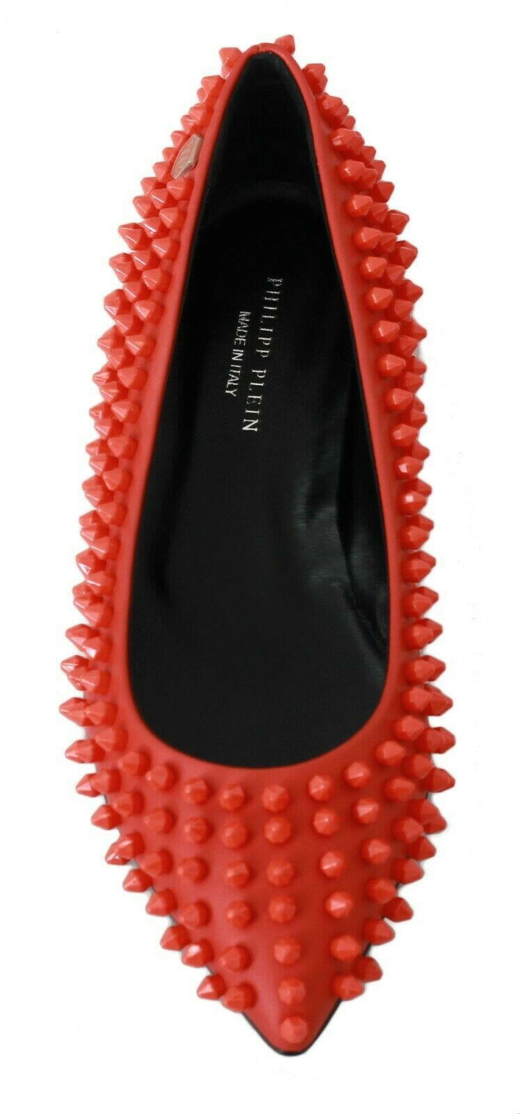 Philipp Plein Orange Leather Ballerina WHAT I DO Flats Shoes -   -  Philipp Plein. Philipp Plein Orange Leather Ballerina WHAT I DO Flats Shoes -   -  Philipp Plein.