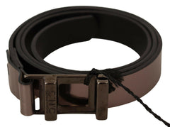 Costume National Pink Metallic Leather Buckle Belt -   -  Costume National.