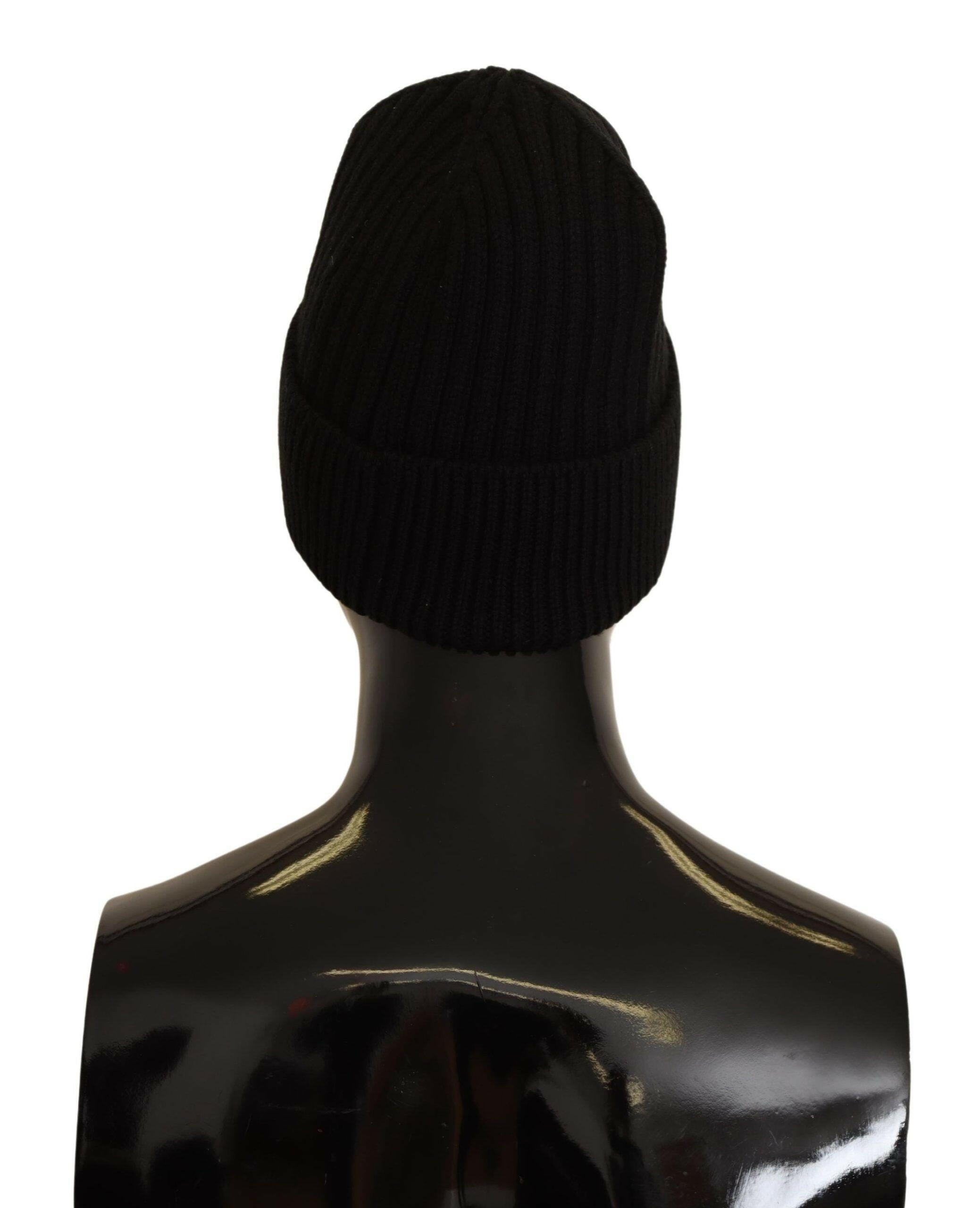 Dolce & Gabbana Black Wool Knit Women Winter Hat -   -  Dolce & Gabbana. Dolce & Gabbana Black Wool Knit Women Winter Hat -   -  Dolce & Gabbana.