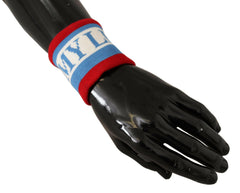 Dolce & Gabbana Multicolor King Of My Life Cashmere Wristband -   -  Dolce & Gabbana.