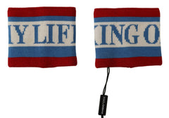 Dolce & Gabbana Multicolor King Of My Life Cashmere Wristband -   -  Dolce & Gabbana.