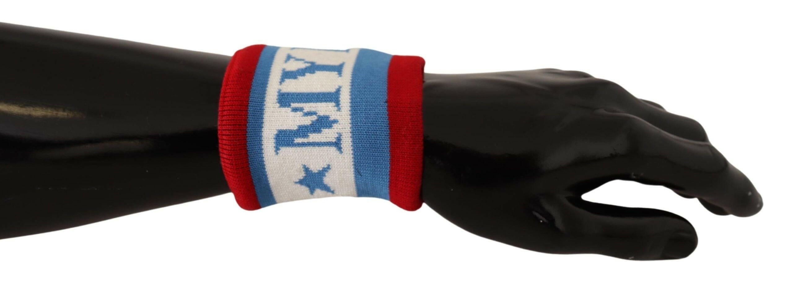 Dolce & Gabbana Multicolor King Of My Life Cashmere Wristband -   -  Dolce & Gabbana.