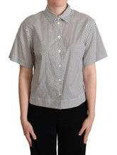 Dolce & Gabbana Black Polka Dot Collared Shirt White -   -  Dolce & Gabbana.