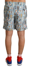 Dolce & Gabbana Blue Seashell Beachwear Swimwear Shorts -   -  Dolce & Gabbana.