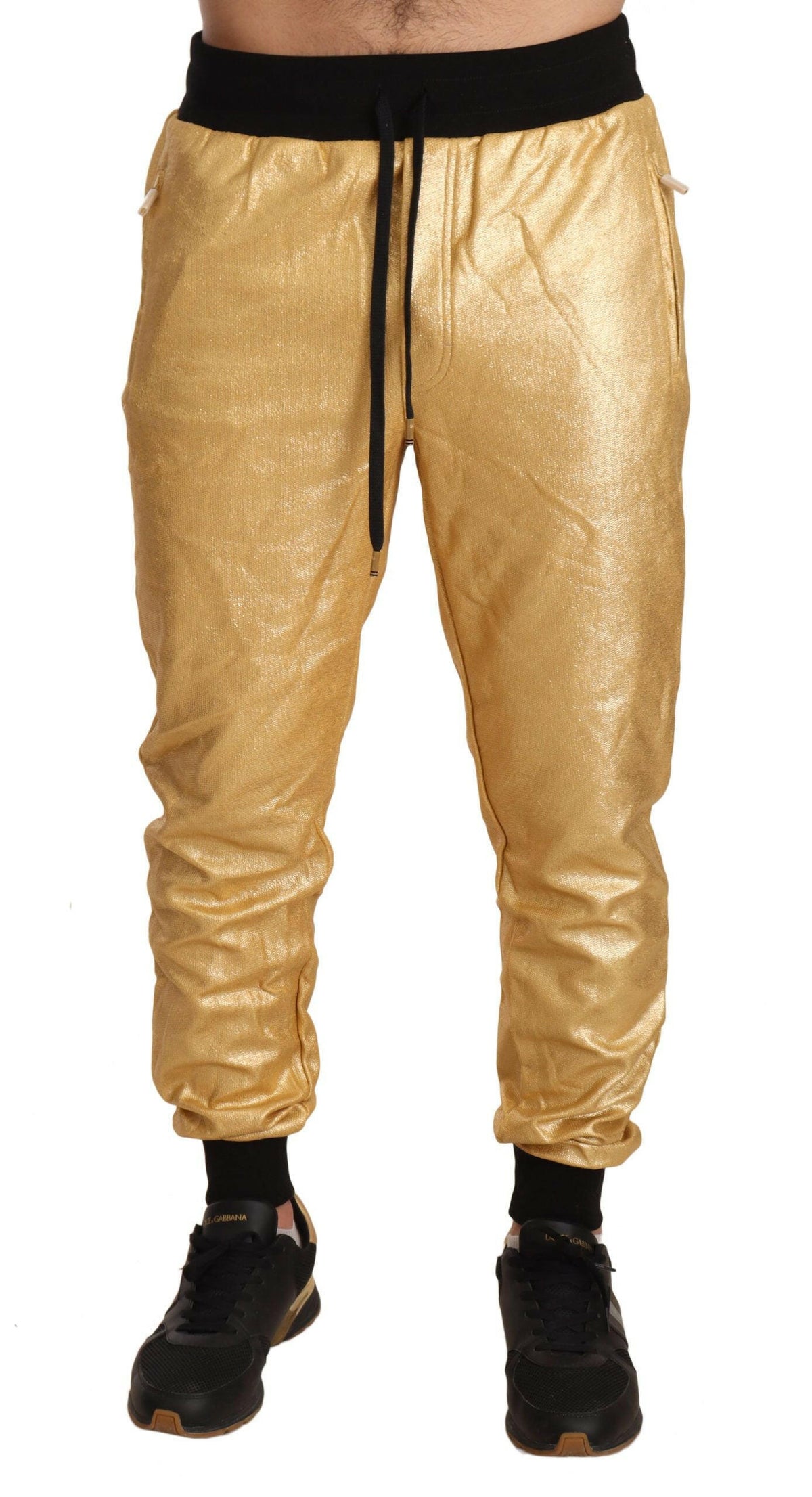 Dolce & Gabbana Gold Pig Of The Year Cotton Trousers Pants -   -  Dolce & Gabbana.