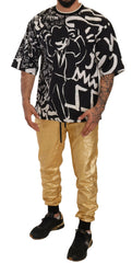 Dolce & Gabbana Gold Pig Of The Year Cotton Trousers Pants -   -  Dolce & Gabbana.