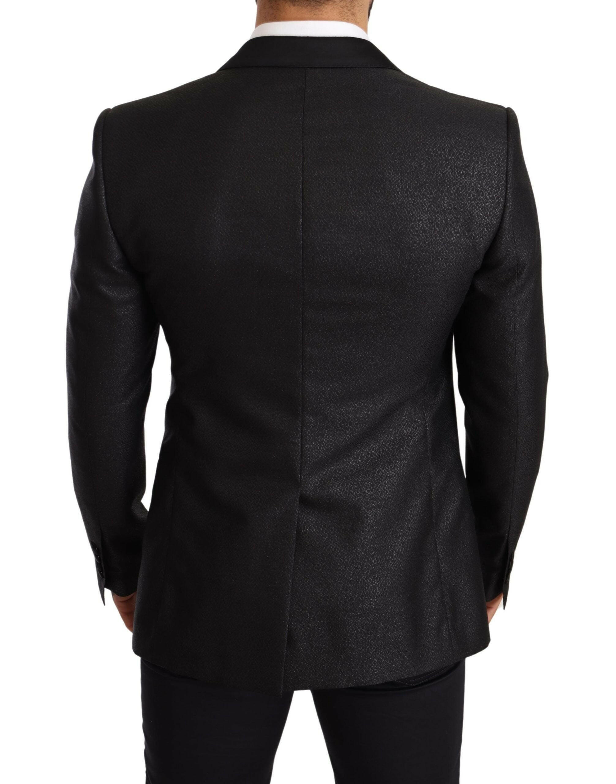 Dolce & Gabbana Black Metallic Slim Jacket Tuxedo Blazer -   -  Dolce & Gabbana. Dolce & Gabbana Black Metallic Slim Jacket Tuxedo Blazer -   -  Dolce & Gabbana.