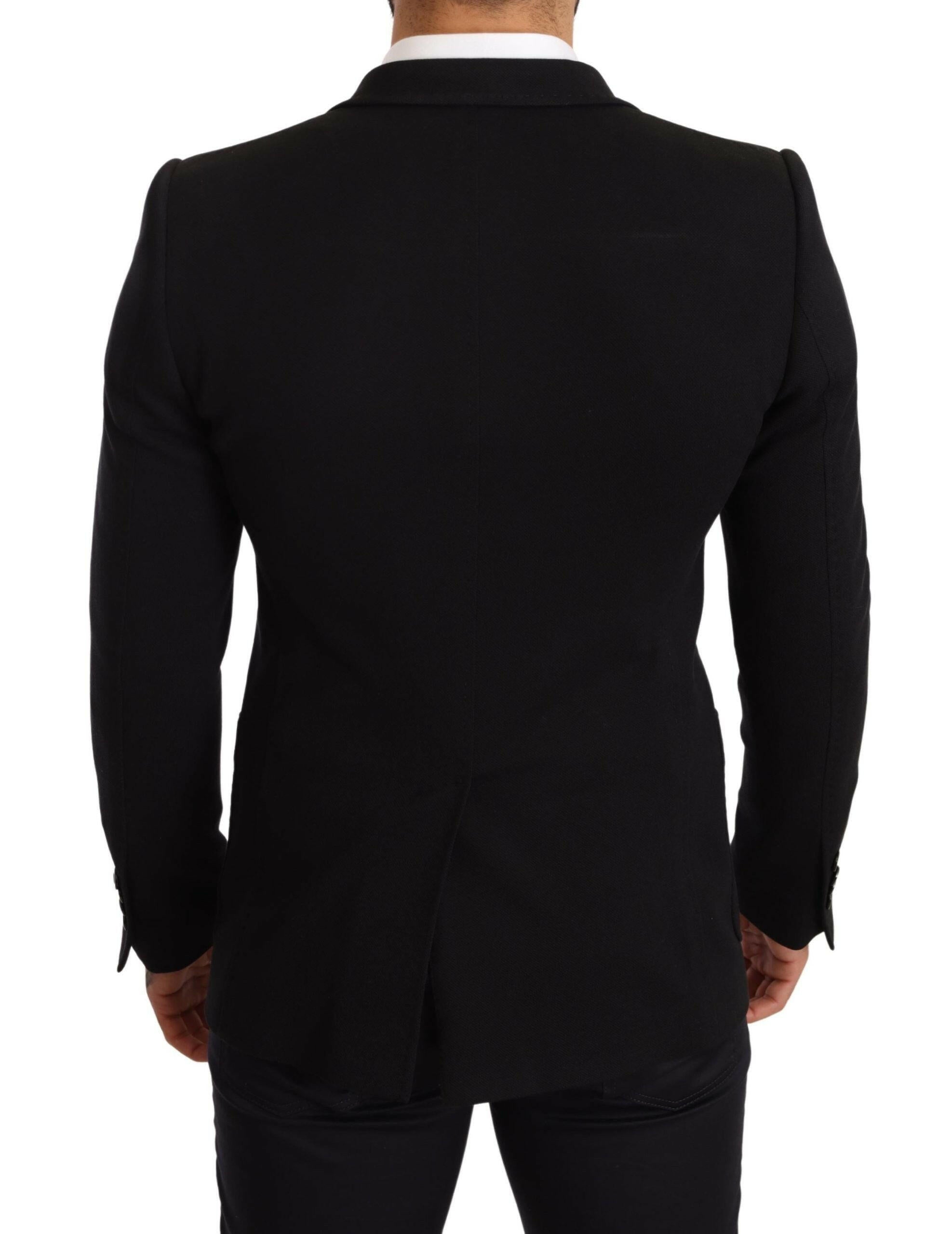 Dolce & Gabbana Black Cotton Slim Fit Coat Jacket  Blazer -   -  Dolce & Gabbana. Dolce & Gabbana Black Cotton Slim Fit Coat Jacket  Blazer -   -  Dolce & Gabbana.