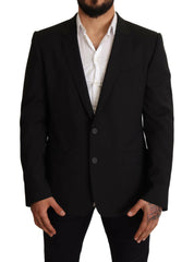 Dolce & Gabbana Black Striped MARTINI Jacket Blazer -   -  Dolce & Gabbana.