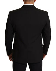 Dolce & Gabbana Black Striped MARTINI Jacket Blazer -   -  Dolce & Gabbana.