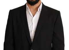 Dolce & Gabbana Black Striped MARTINI Jacket Blazer -   -  Dolce & Gabbana.