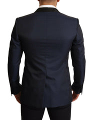 Dolce & Gabbana Blue Wool Slim Fit MARTINI Blazer Jacket -   -  Dolce & Gabbana.