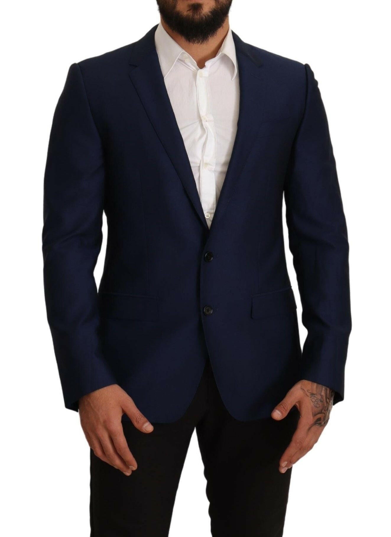 Dolce & Gabbana Navy Blue Slim Fit Jacket MARTINI Blazer -   -  Dolce & Gabbana. Dolce & Gabbana Navy Blue Slim Fit Jacket MARTINI Blazer -   -  Dolce & Gabbana.